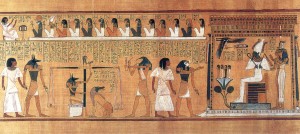 The weighing of the heart in Egyptian lore is similar to how our hearts will be put in the balance