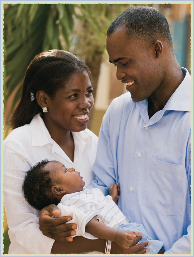 Picture of a Family Smiling Together